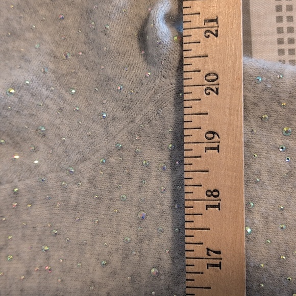 J. Crew V-neck Sparkle Cardigan in Supersoft Yarn, Heather Grey, Size M, EUC - Picture 10 of 10